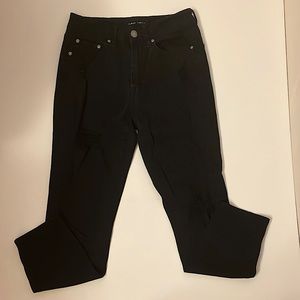 Almost Famous black distressed denim pants